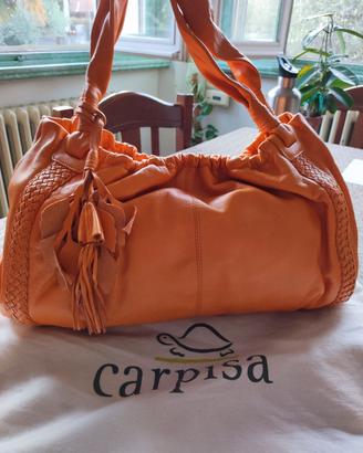 borsa carpisa in pelle arancione