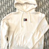 Felpa con cappuccio Tommy Jeans bianca S bianca