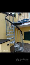 scala a chiocciola  da esterno 