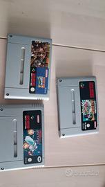Super Nintendo + controller e 3 giochi.
