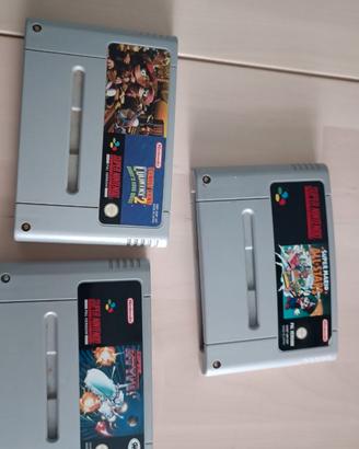 Super Nintendo + controller e 3 giochi.