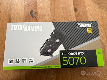 Scheda video Geforce RTX 5070 NUOVA