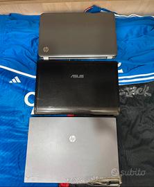 Tris PC rotti per pezzi di ricambio