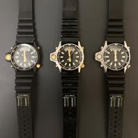 3 Aqualand I 6 viti, acciao, acciao/oro e titanio