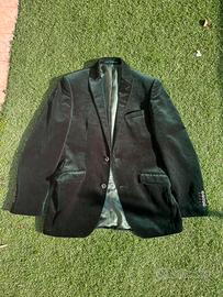 Blazer in velluto verde bosco Linus Hamburg
