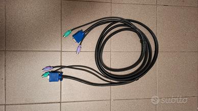 Cavi collegamento VGA e PS2 3M