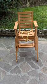 Seggiolone in legno Foppa Pedretti