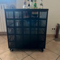 Carrello porta bottiglie/bicchieri