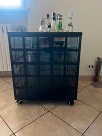 Carrello porta bottiglie/bicchieri