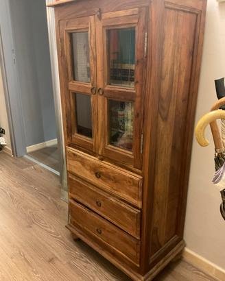 Mobile vetrinetta in legno