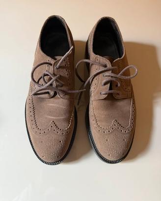 Ermenegildo Zegna - scarpa uomo Oxford in camoscio