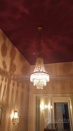 Parure lampadario e applique metà 900 stile Impe