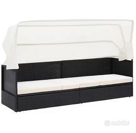 Divano giardino sofa con tettuccio pieghevole
