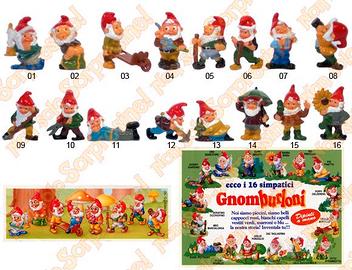 Sorpresine Kinder Ferrero "Gnomi burloni Vintage" 