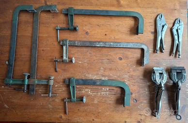 Set di pinze a scatto e morsetti a G