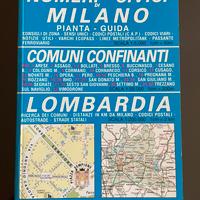 Libro pianta di milano e comuni confinanti