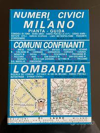 Libro pianta di milano e comuni confinanti
