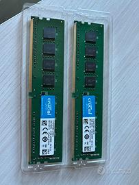 Ram CRUCIAL - DDR4 2133 CL15 UDIMM 8GB (2x4GB)