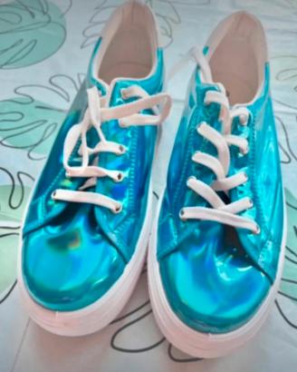 Scarpe metalizzate