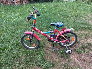 bici con ruote amovibili