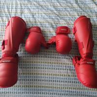 Guanti Karate + Paratibia e Parapiedi