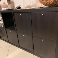 Mobile IKEA nero-marrone con accessori