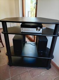 Impianto stereo + mobiletto angolare 