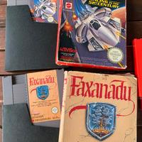 Nintendo nes originale con Faxanadu Galaxy ecc