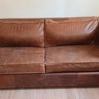 divano letto similpelle vintage maison du monde