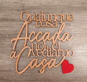 Scritta con frase personalizzabile