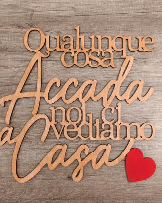 Scritta con frase personalizzabile