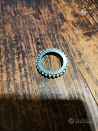 anello artigianale in acciaio 19 mm