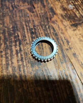 anello artigianale in acciaio 19 mm