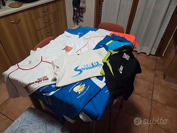 Set 10 maglie running con sponsorizzazioni