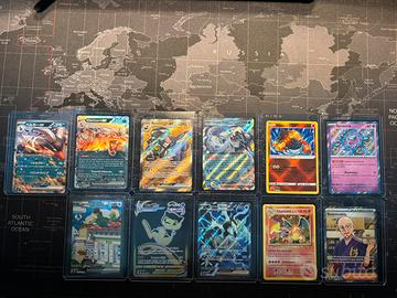 Lotto carte pokemon rare