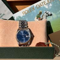 Rolex 16234 Datejust 36 blu Indici 1992