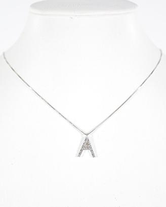 Collana lettera A in oro