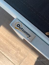 Lettino da esterno outsunny