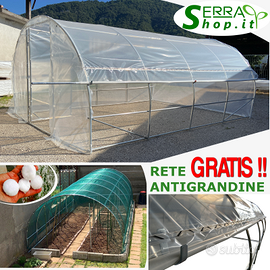 Serra tunnel FILM arco rete antigrandine telo orto