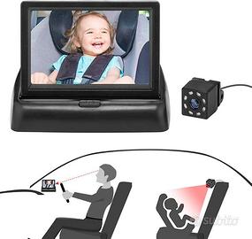 Welltop Specchietto Retrovisore Bambini telecamera