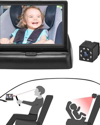 Welltop Specchietto Retrovisore Bambini telecamera