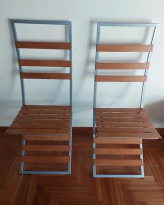 Sedie pieghevoli moderne da arredo in legno