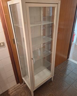 vetrina medica vintage ferro e vetro retinato