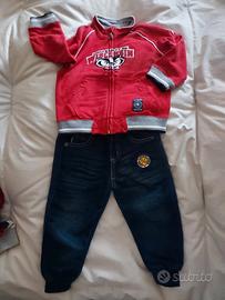 felpa e pantaloni bimbo