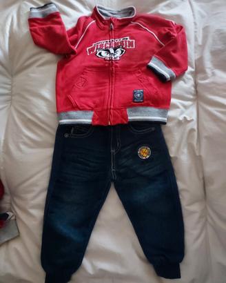 felpa e pantaloni bimbo