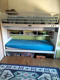 letto a castello scorrevole