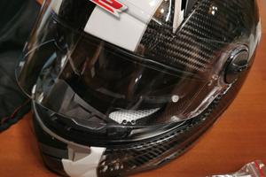 Casco Carbonio White LS2 TT  Taglia XS