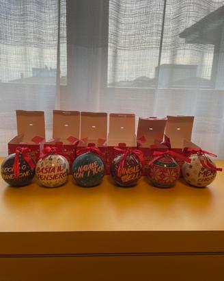 Palline Natale segnaposto Brandani