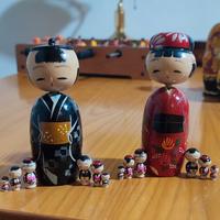 Matrioske - kokeshi giapponesi da collezione 