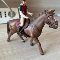 cavallerizza con cavallo schleich monta inglese